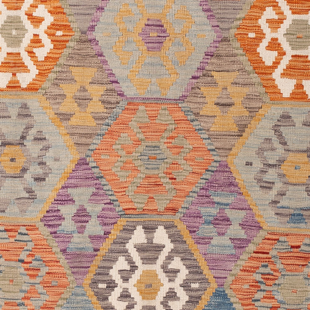 Kelim Teppich - Splash - 200 x 154 cm - bunt