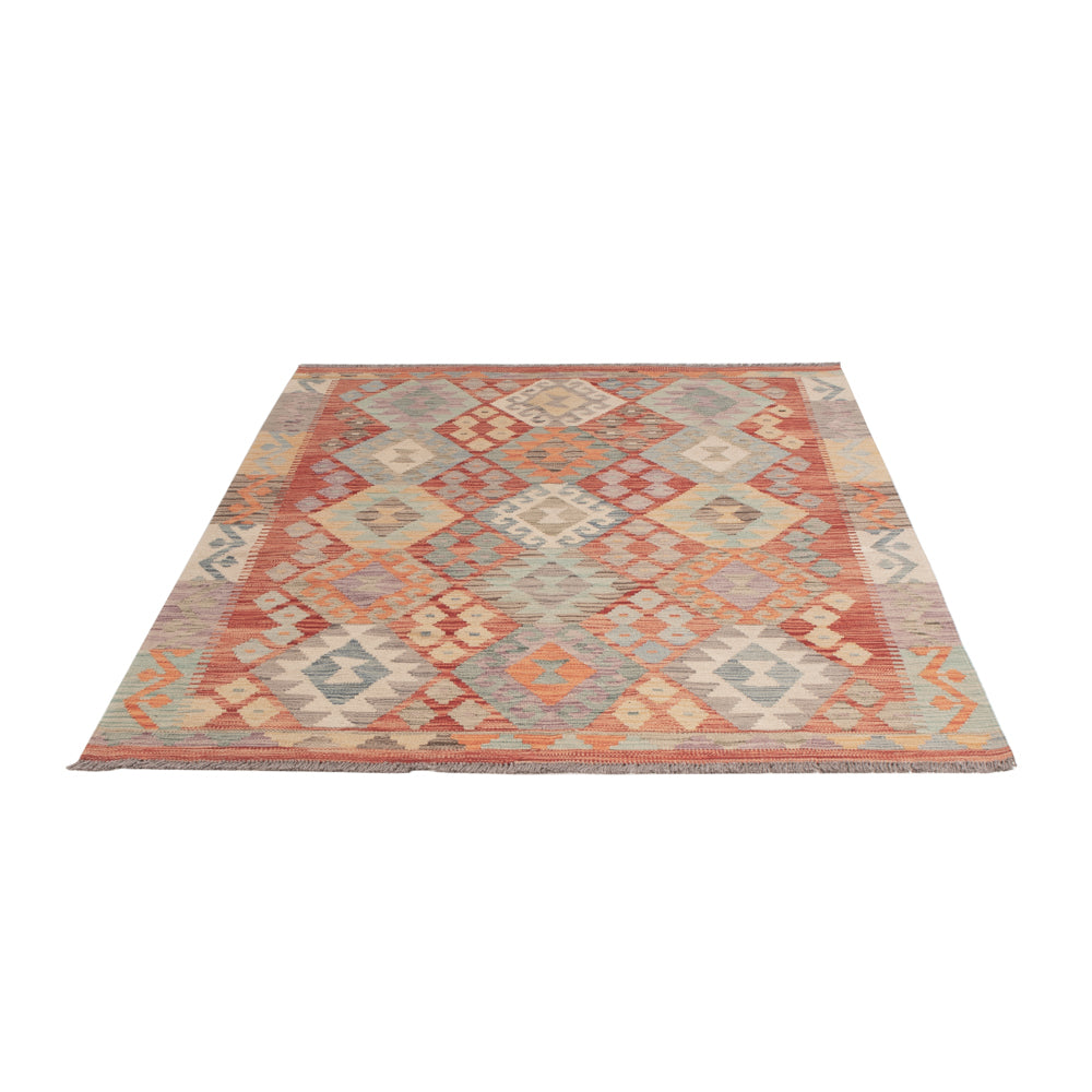 Kelim Teppich - Splash - 194 x 147 cm - bunt