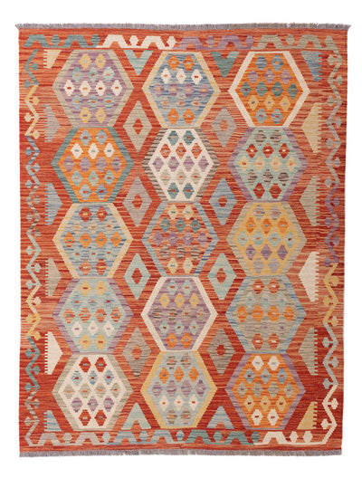 Kilim Maimana Tapijt 150x192cm - Wollen tapijt - gekleurd