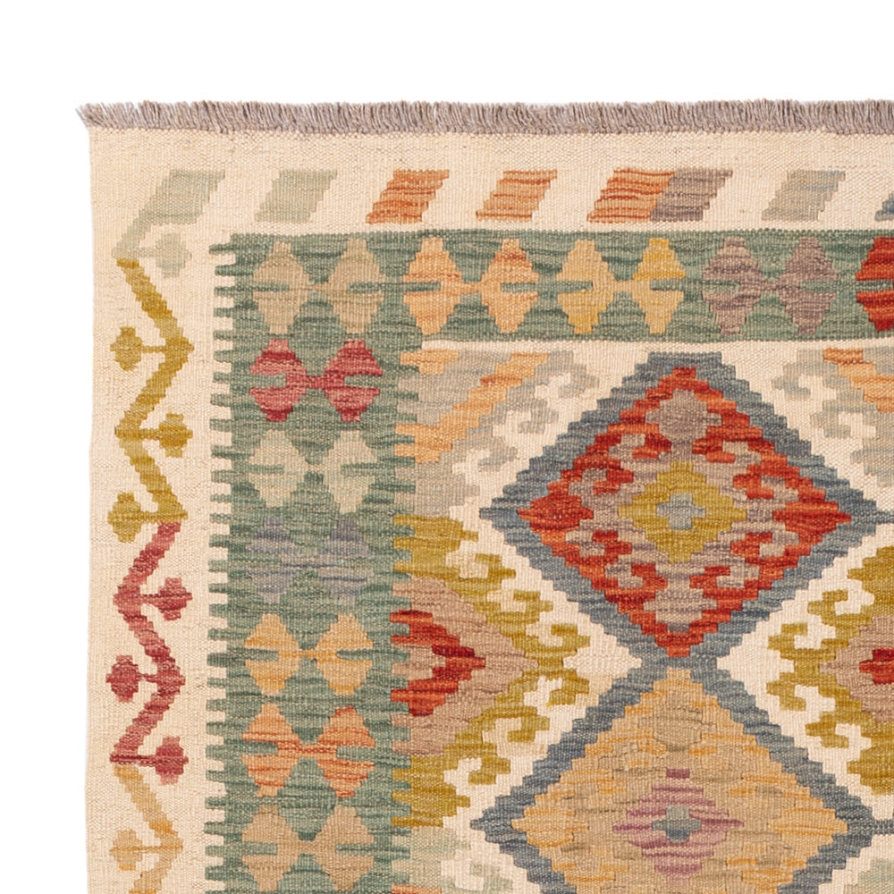 Kilim Maimana Tapijt 198x146cm - Wollen tapijt
