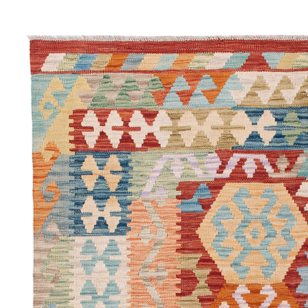 Kilim Maimana Tapijt 194x156cm - Wollen tapijt