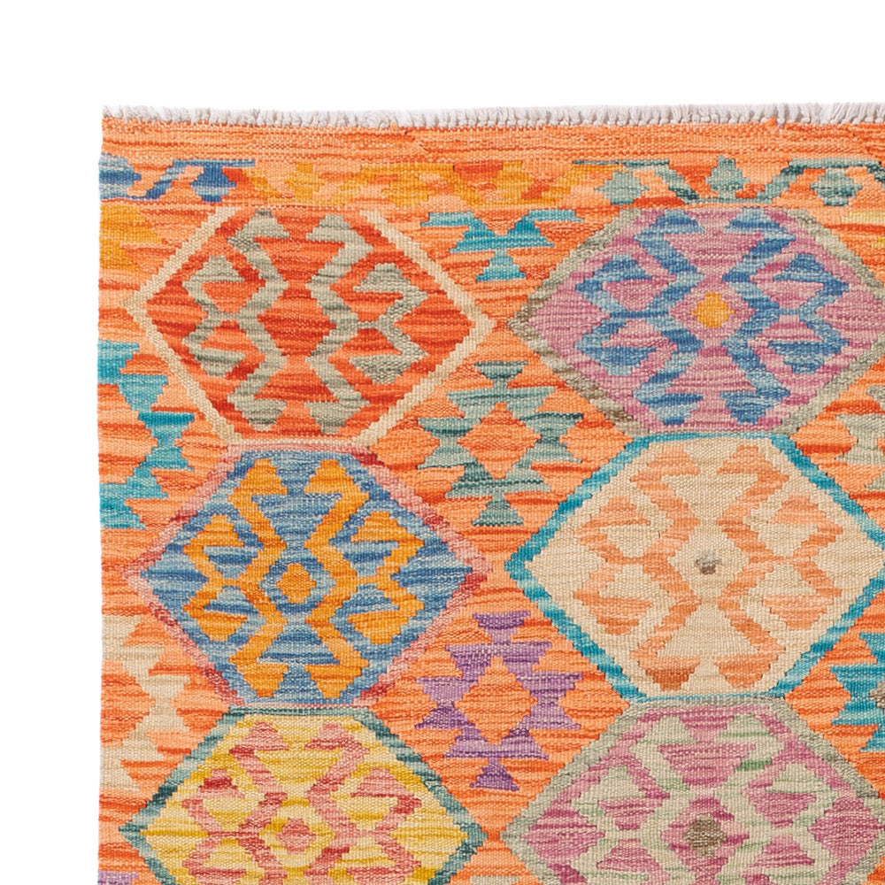 Kilim Maimana Tapijt 195x149cm - Wollen tapijt
