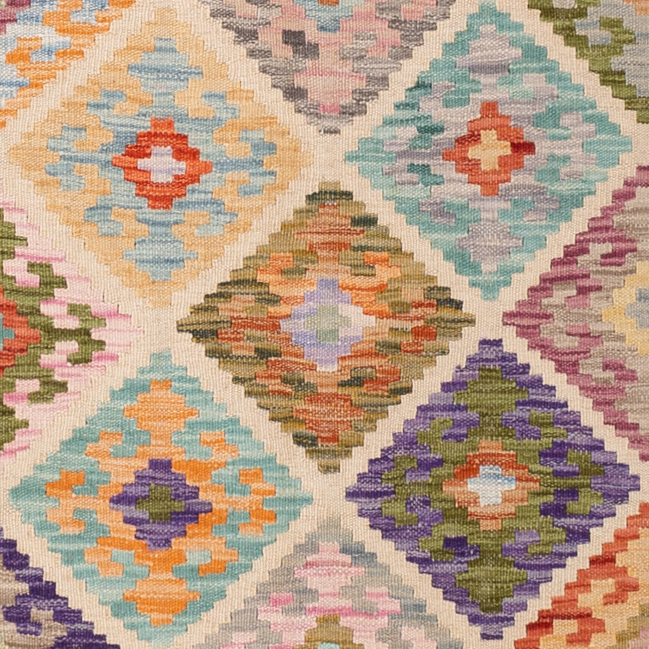 Kelim Teppich - Splash - 197 x 150 cm - bunt