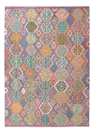 Kelim Teppich - Splash - 258 x 182 cm - bunt
