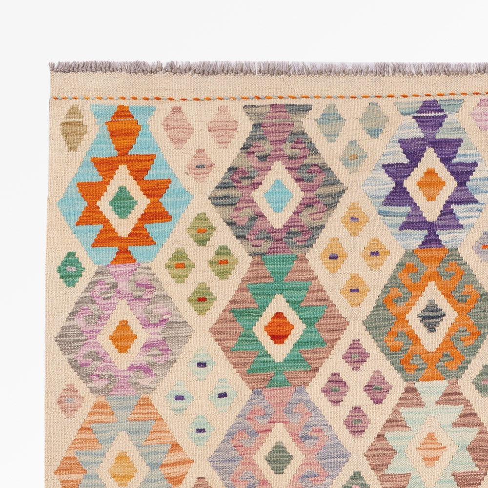 Kilim Maimana Tapijt 241x171cm - Wollen tapijt