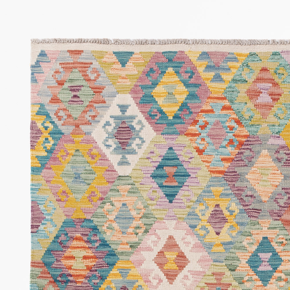 Kilim Maimana Tapijt 241x182cm - Wollen tapijt