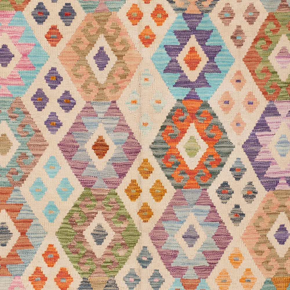 Kelim Teppich - Splash - 250 x 174 cm - bunt