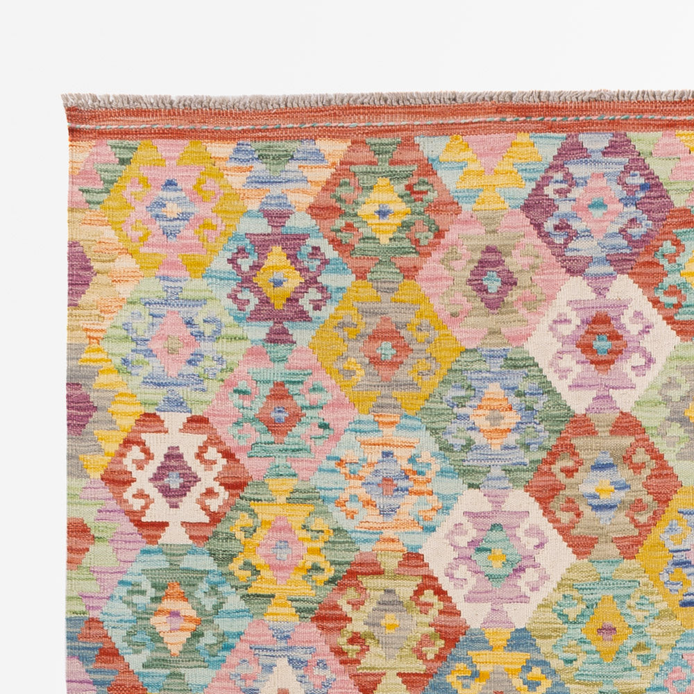 Kilim Maimana Tapijt 246x180cm - Wollen tapijt