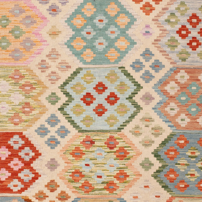 Kelim Teppich - Splash - 253 x 178 cm - bunt