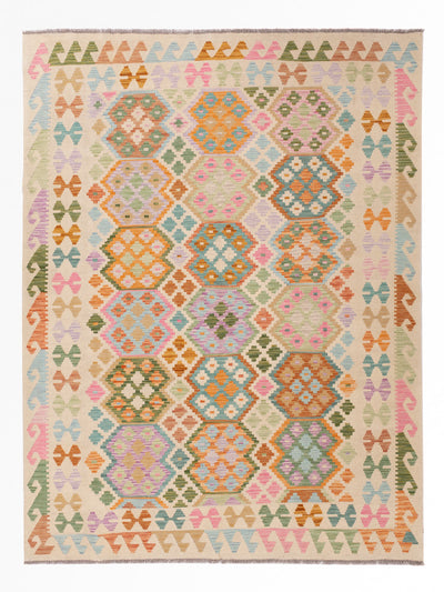 Kilim Maimana Tapijt 184x245cm - Wollen tapijt