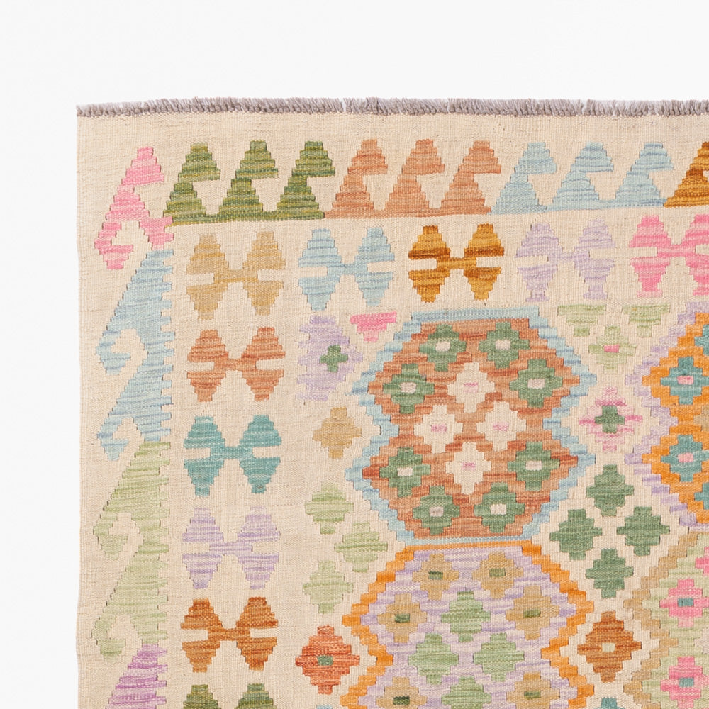 Kilim Maimana Tapijt 245x184cm - Wollen tapijt