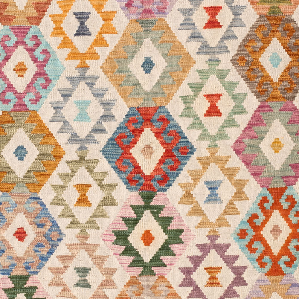 Kelim Teppich - Splash - 241 x 178 cm - bunt