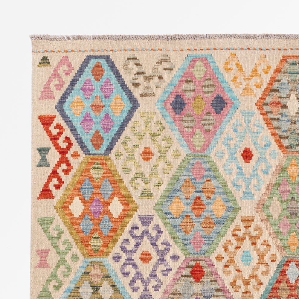 Kilim Maimana Tapijt 251x179cm - Wollen tapijt