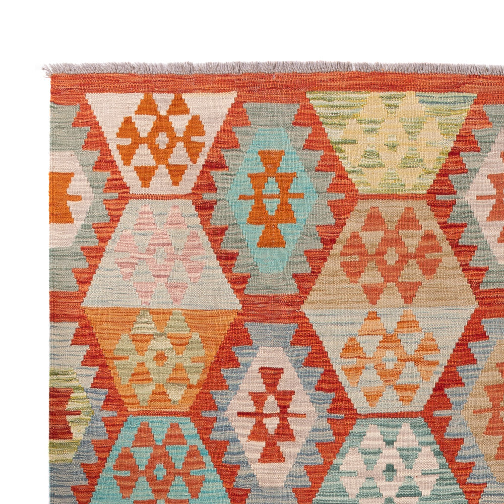 Kilim Maimana Tapijt 242x180cm - Wollen tapijt