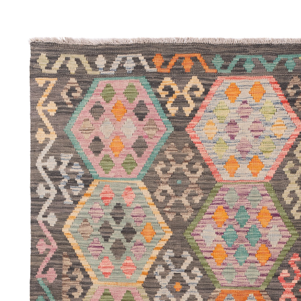 Kilim Maimana Tapijt 241x185cm - Wollen tapijt