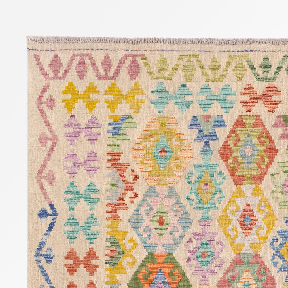 Kilim Maimana Tapijt 246x179cm - Wollen tapijt