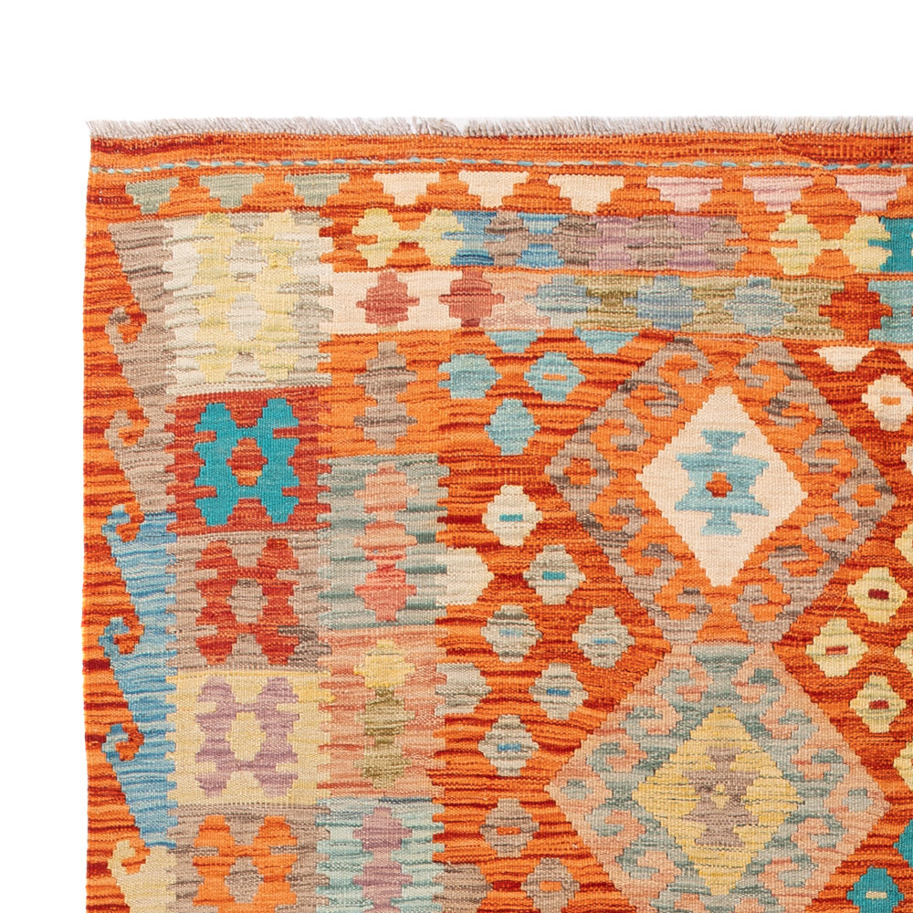 Kilim Maimana Tapijt 242x173cm - Wollen tapijt