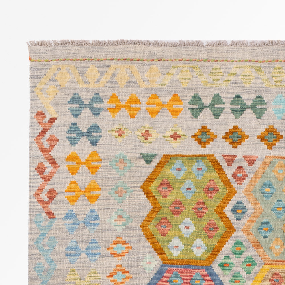 Kilim Maimana Tapijt 255x181cm - Wollen tapijt