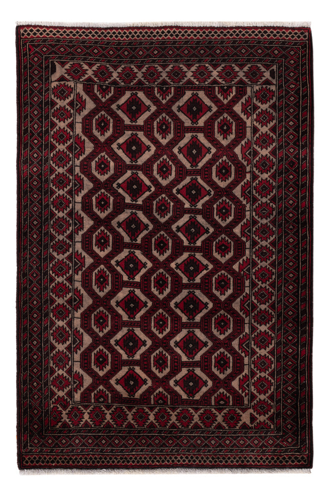 Belutsch Teppich - 148 x 95 cm - rot