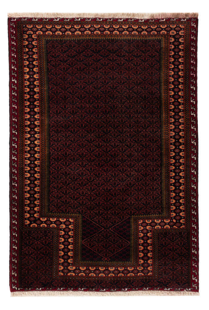 Belutsch Teppich - 140 x 96 cm - rot