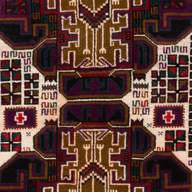 Belutsch Teppich - 134 x 84 cm - mehrfarbig