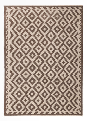 Kelim Teppich - Splash - 233 x 164 cm - natur