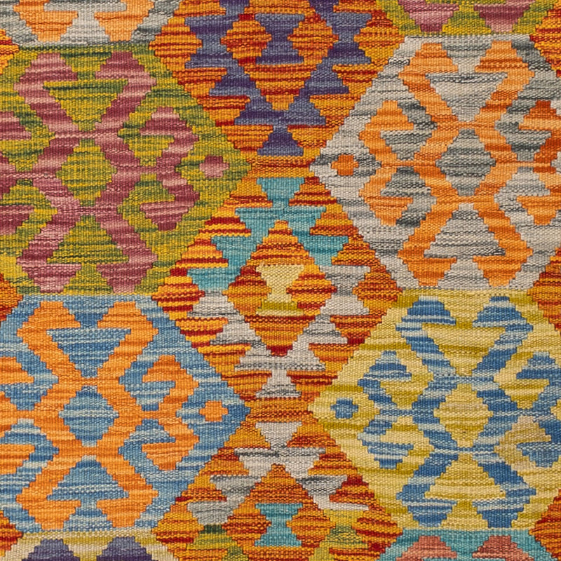 Kelim Teppich - Splash - 200 x 144 cm - bunt