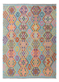 Kelim Teppich - Splash - 251 x 182 cm - bunt