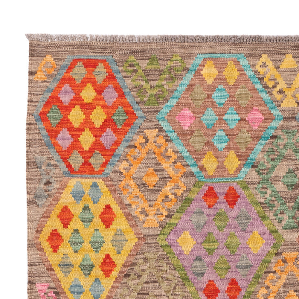 Kilim Maimana Tapijt 197x158cm - Wollen tapijt