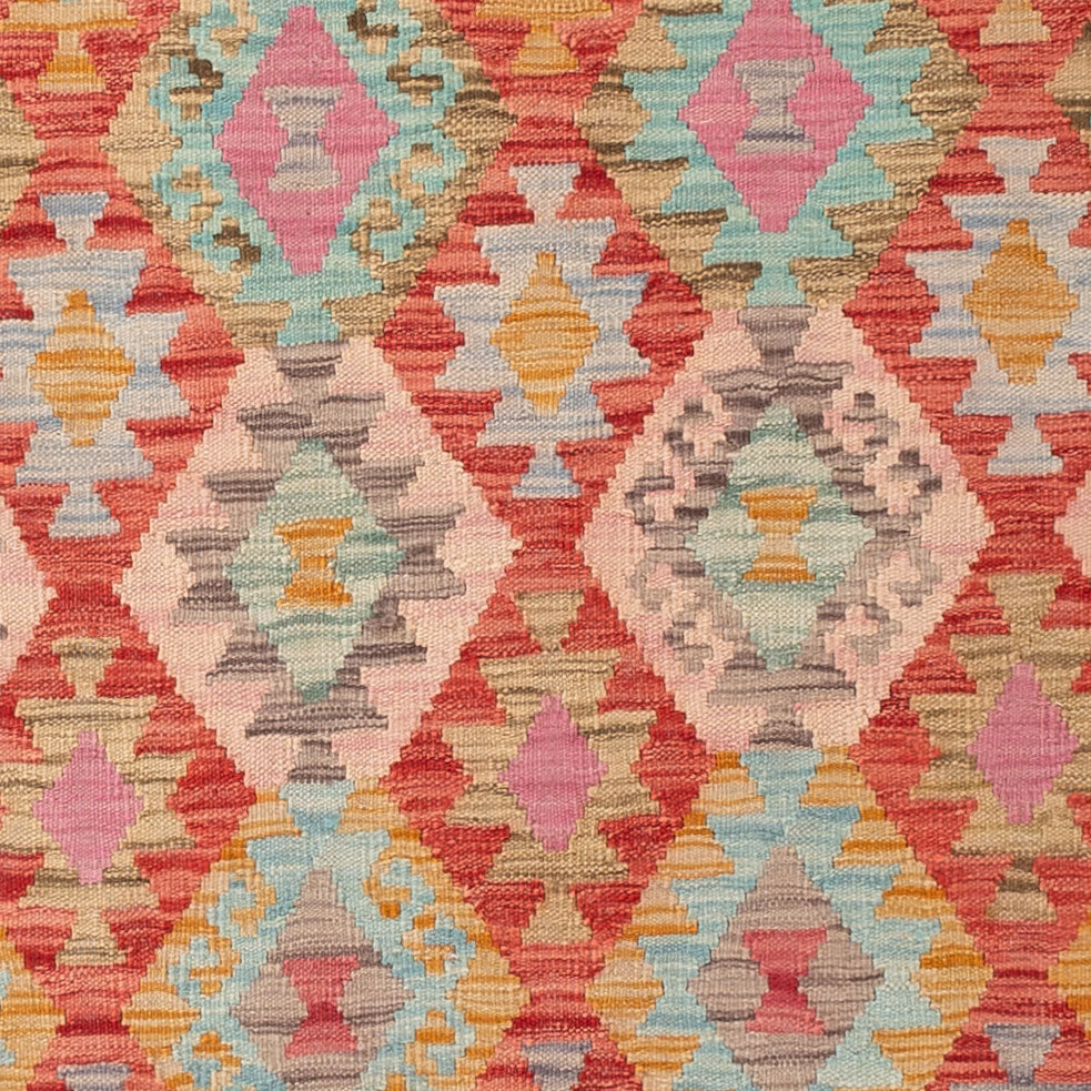 Kelim Teppich - Splash - 198 x 154 cm - bunt