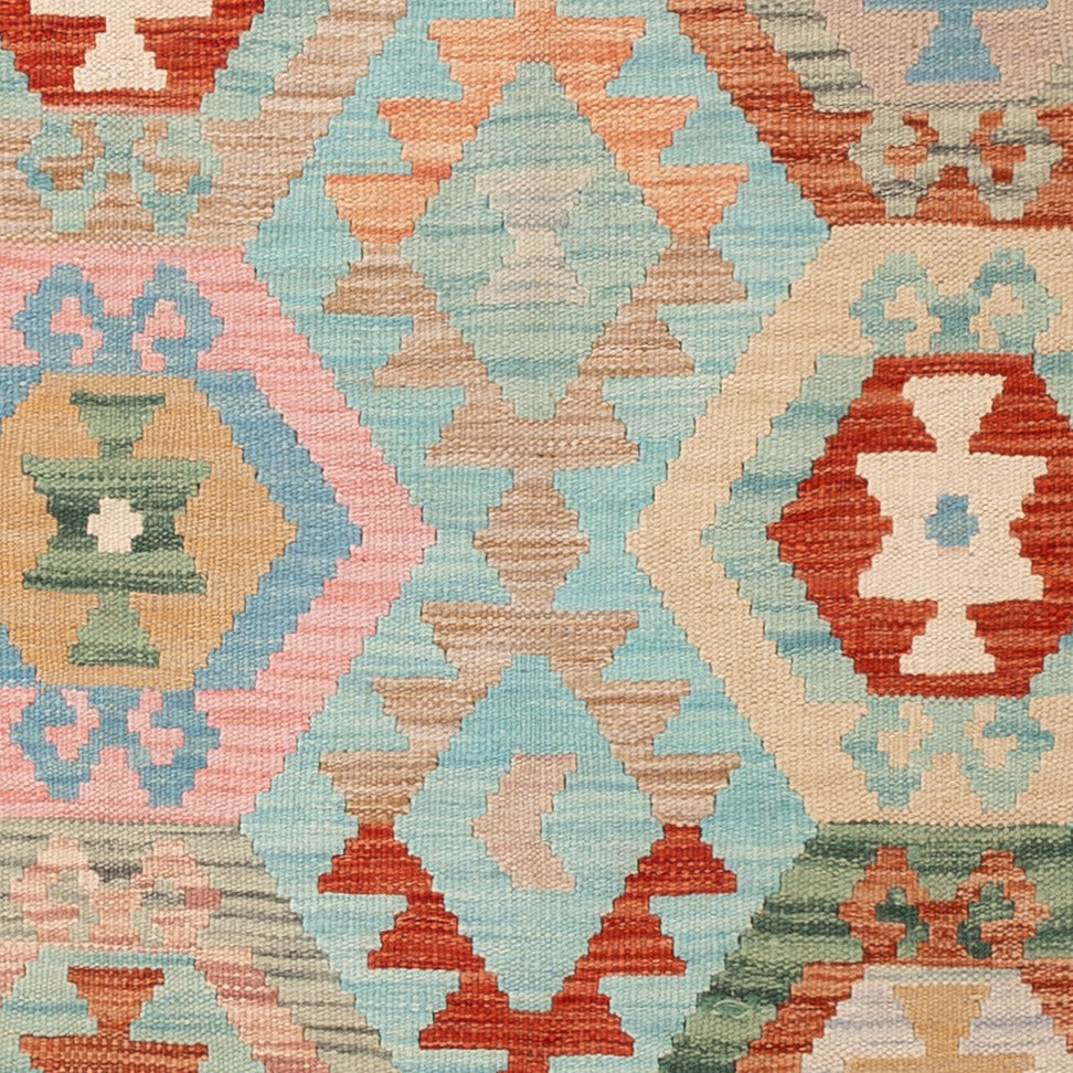 Kelim Teppich - Splash - 196 x 147 cm - bunt
