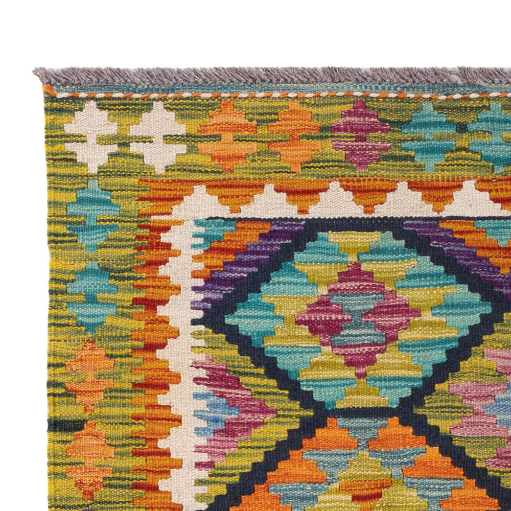 Kelim Teppich - Splash - 143 x 101 cm - bunt