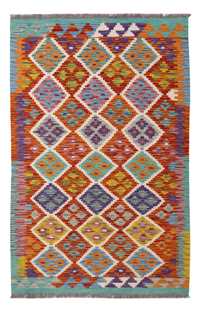Kilim Maimana Tapijt 100x150cm - Wollen tapijt