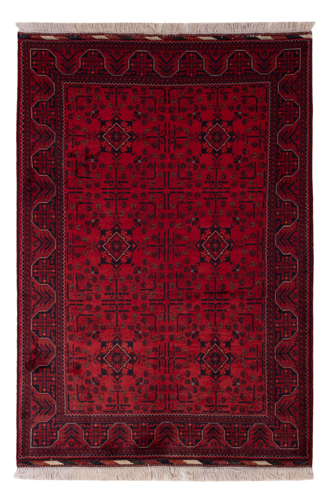 Afghan Teppich - Royal - 148 x 100 cm - rot