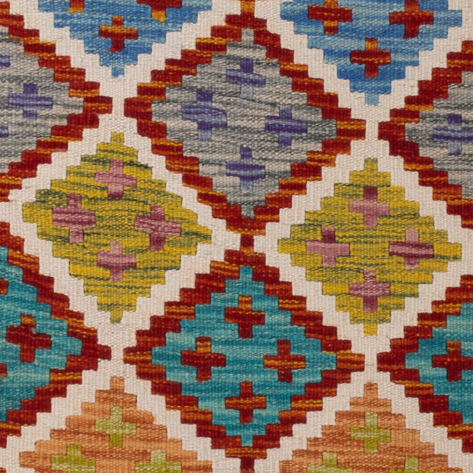 Kelim Teppich - Splash - 144 x 102 cm - bunt