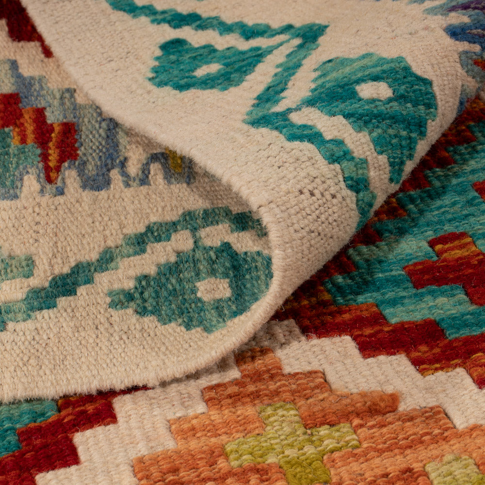 Kelim Teppich - Splash - 144 x 102 cm - bunt