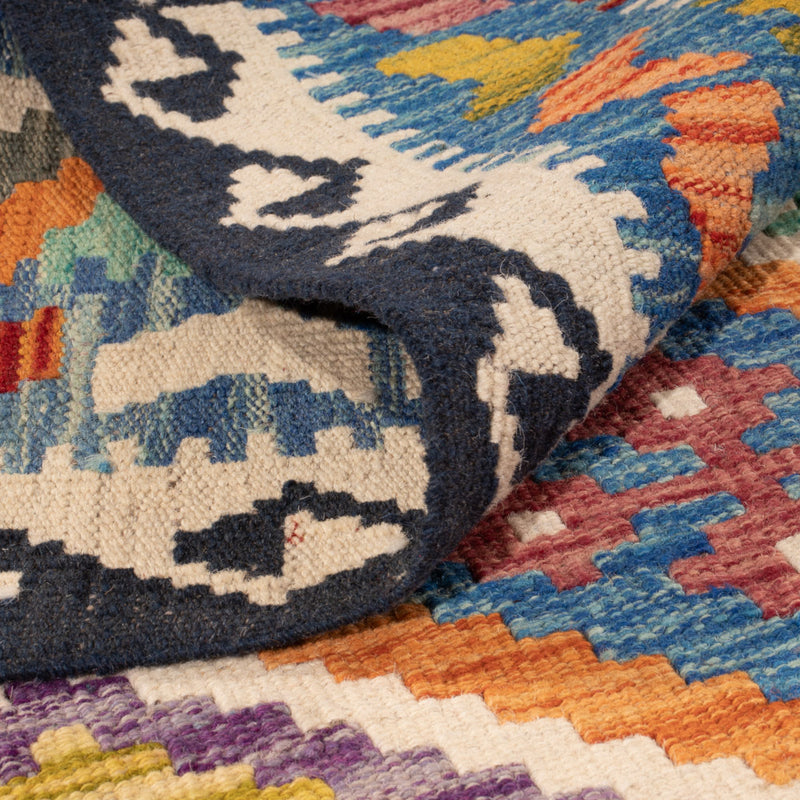 Kelim Teppich - Splash - 146 x 95 cm - bunt