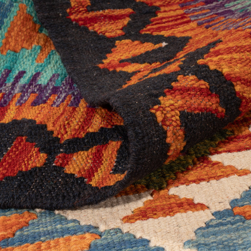 Kelim Teppich - Splash - 149 x 98 cm - bunt