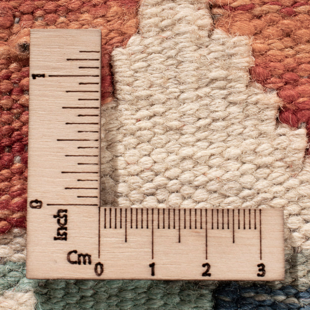 Kelim Teppich - Splash - 145 x 111 cm - bunt