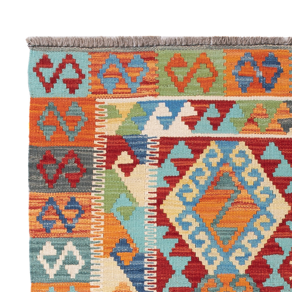 Kelim Teppich - Splash - 146 x 106 cm - bunt