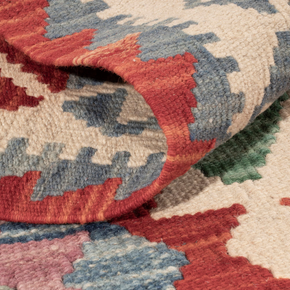 Kelim Teppich - Splash - 133 x 96 cm - bunt