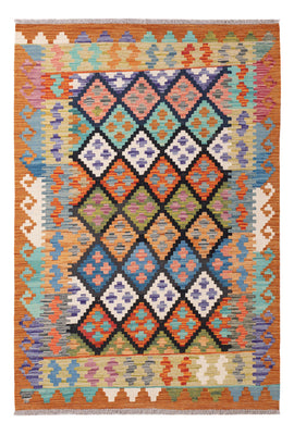 Kelim Teppich - Splash - 155 x 104 cm - bunt