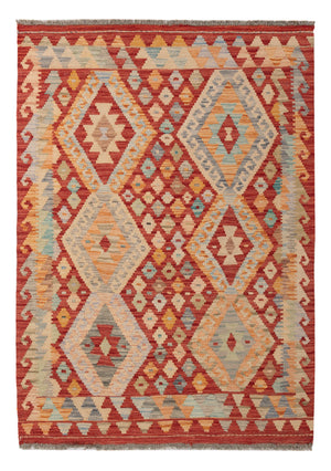 Kelim Teppich - Splash - 139 x 102 cm - bunt
