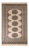 Pakistaans tapijt 63x98cm - Oosters Tapijt - Rechthoekig / Crème / 63 x 98 cm Rechthoekig