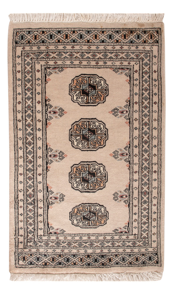 Pakistan Teppich - 90 x 60 cm - creme