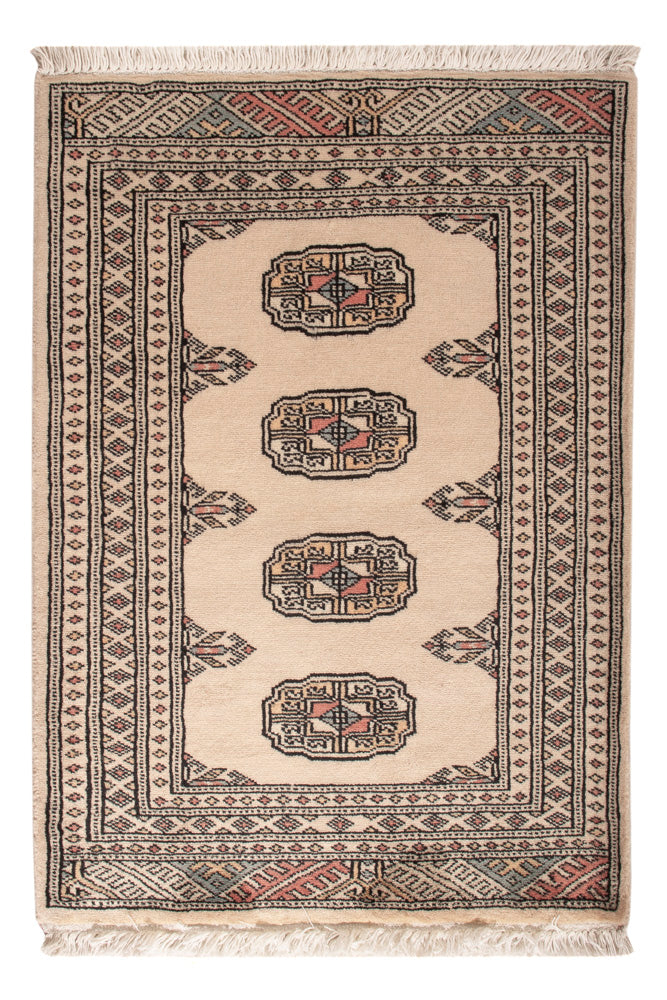 Pakistan Teppich - 92 x 66 cm - creme