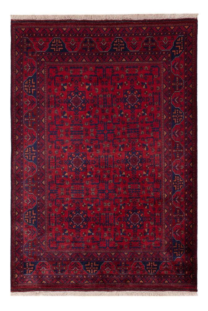 Afghan Teppich - Royal - 147 x 102 cm - rot