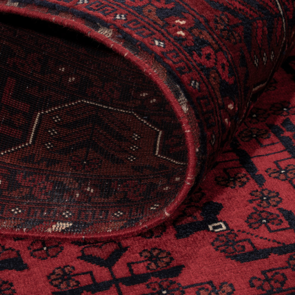 Afghan Teppich - Royal - 140 x 103 cm - rot