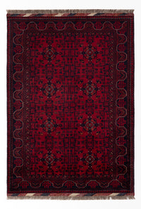 Afghan Teppich - Royal - 146 x 102 cm - rot