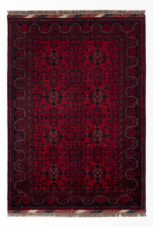 Afghan Teppich - Royal - 146 x 102 cm - rot